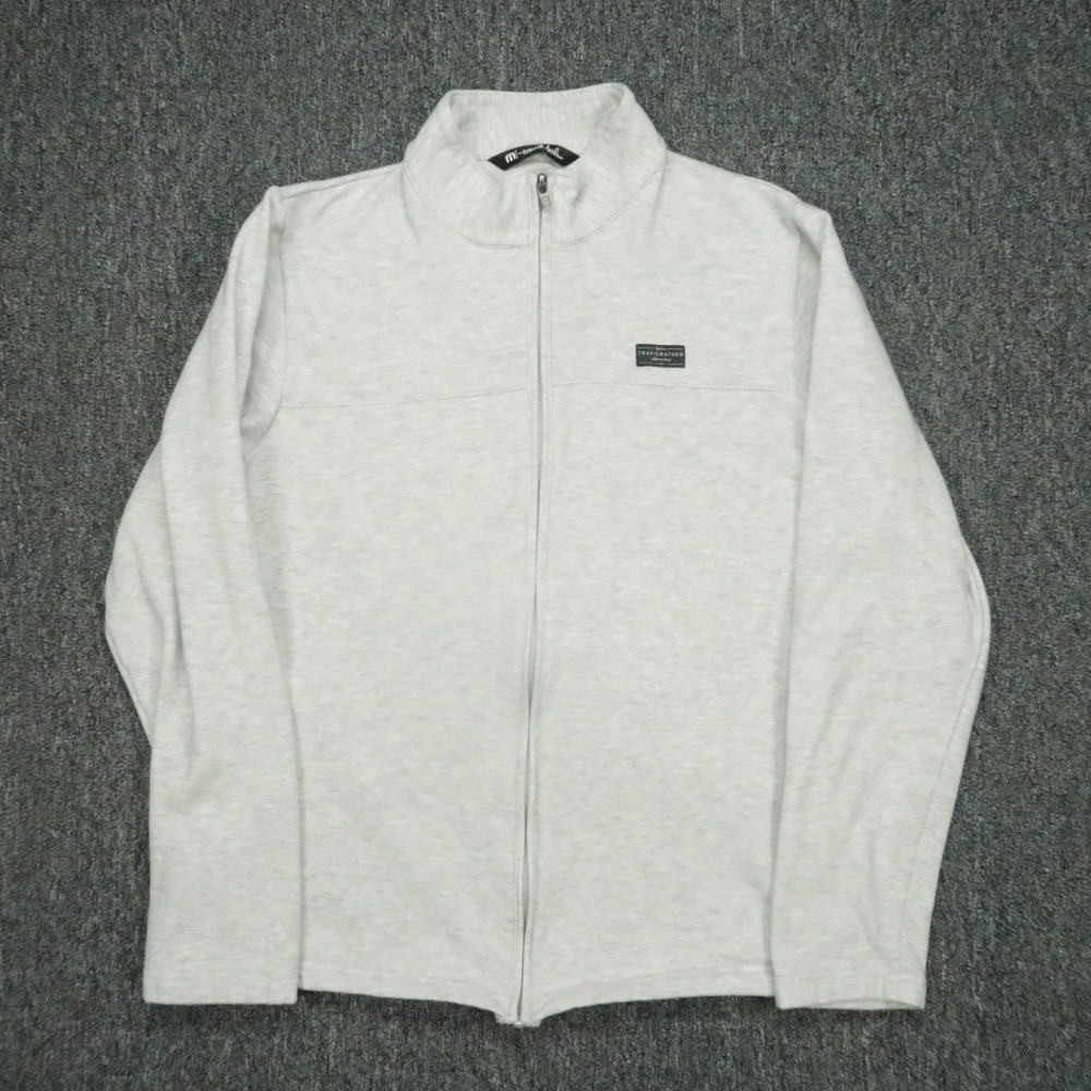 Travis Mathew‎ Jacket Mens Small Gray Cash Out Full Zip Pockets